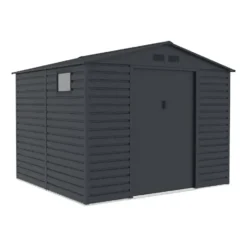 Tuinschuur ADELMO - 267 cmx245 cmx221 cm - Antracietgrijs Metaal