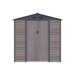 Tuinschuur ADELMO - 203 cmx181 cmx213 cm - Antracietgrijs Natuurlijk donker