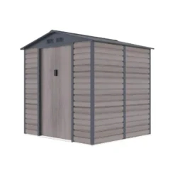 Tuinschuur ADELMO - 203 cmx181 cmx213 cm - Antracietgrijs Natuurlijk donker
