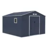 Tuinschuur ARCHER - 330 cmx372 cmx172 cm - Antracietgrijs Metaal