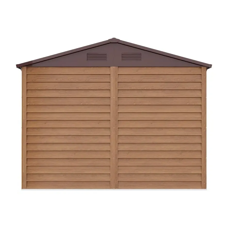 Tuinschuur ARSEGO - 266 cmx224 cmx177 cm - Natuurlijk donker Metaal
