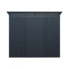 Tuinschuur CLAFTON - 224 cmx181 cmx177 cm - Antracietgrijs Metaal