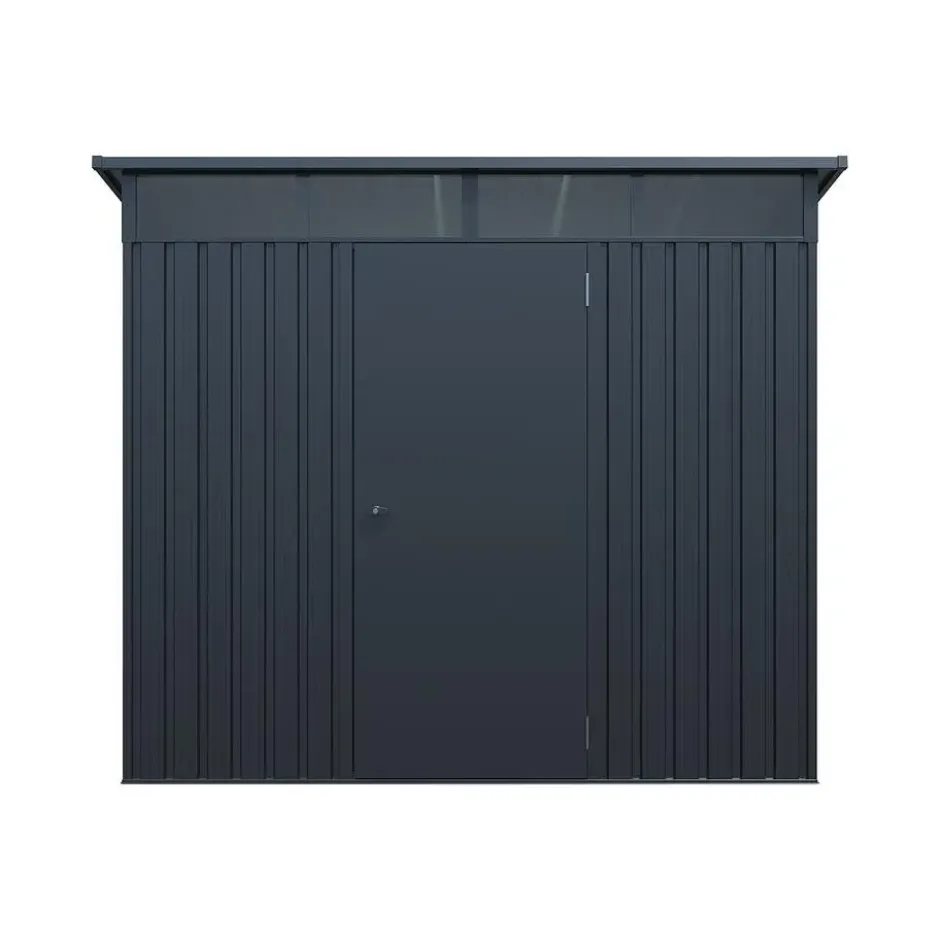 Tuinschuur CLAFTON - 224 cmx181 cmx177 cm - Antracietgrijs Metaal