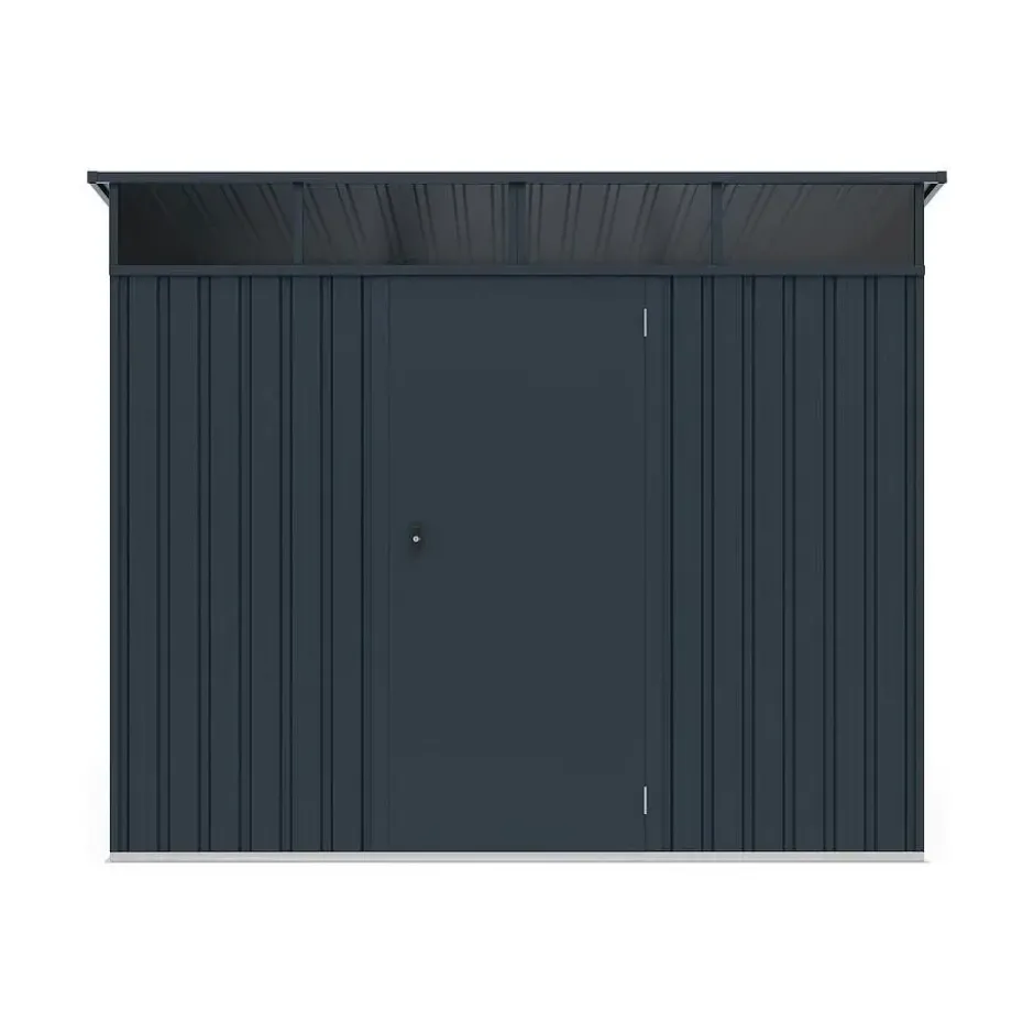 Tuinschuur CLAFTON - 224 cmx267 cmx177 cm - Antracietgrijs Metaal