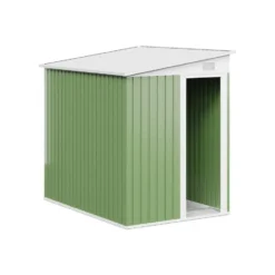 Tuinschuur DAXTON - 141 cmx195 cmx170 cm - Amandelgroen Metaal