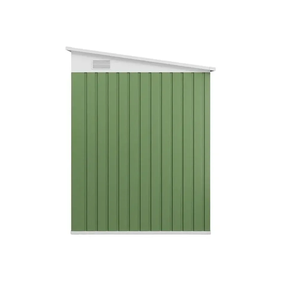 Tuinschuur DAXTON - 141 cmx195 cmx170 cm - Amandelgroen Metaal