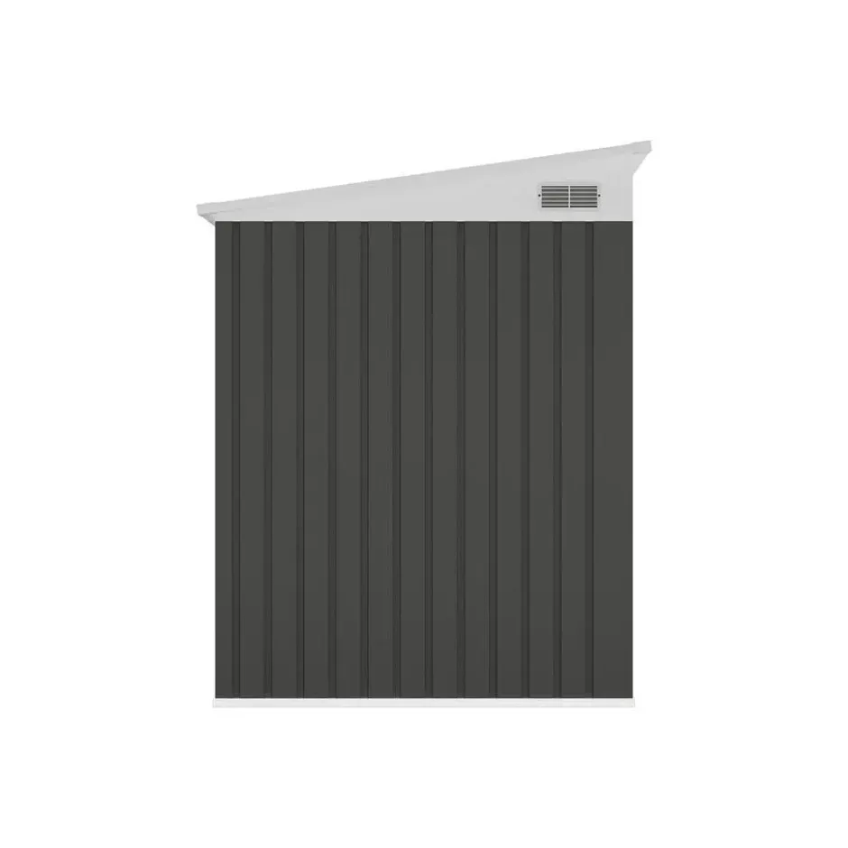 Tuinschuur DAXTON - 141 cmx195 cmx170 cm - Antracietgrijs Metaal