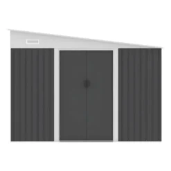 Tuinschuur DAXTON - 269 cmx334 cmx168 cm - Antracietgrijs Metaal