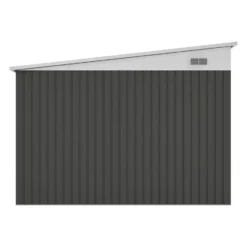 Tuinschuur DAXTON - 269 cmx334 cmx168 cm - Antracietgrijs Metaal
