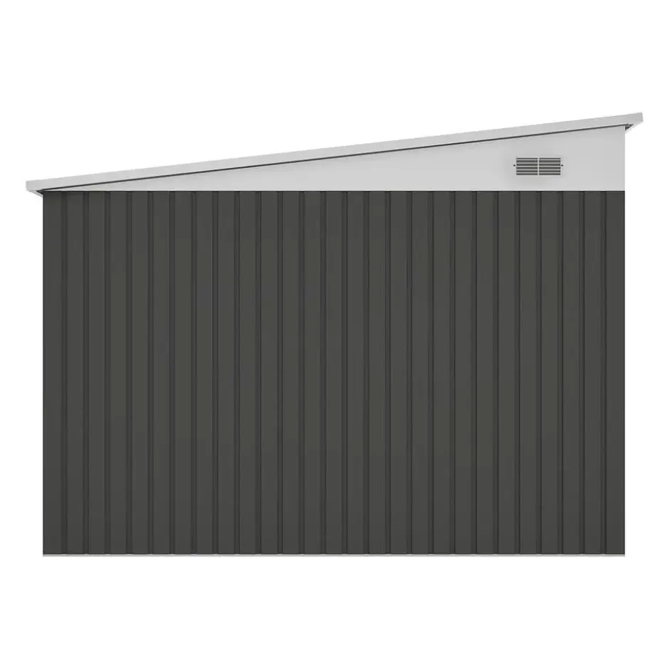 Tuinschuur DAXTON - 269 cmx334 cmx168 cm - Antracietgrijs Metaal