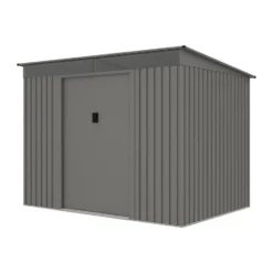 Tuinschuur FOLCO - 251 cmx171 cmx191 cm - Grijs Metaal