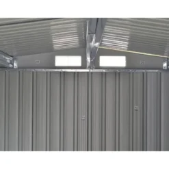 Tuinschuur LERY - 313 cmx302 cmx154 cm - Antracietgrijs Metaal