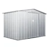 Tuinschuur LINUS - 257 cmx169 cmx192 cm - Lichtgrijs Metaal