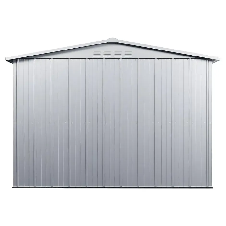 Tuinschuur LINUS - 257 cmx169 cmx192 cm - Lichtgrijs Metaal