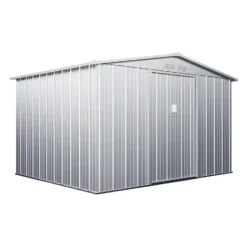 Tuinschuur LINUS - 302 cmx235 cmx195 cm - Lichtgrijs Metaal