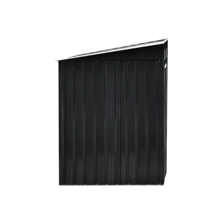 Tuinschuur MANSO - 183 cmx109 cmx170 cm - Antracietgrijs Metaal
