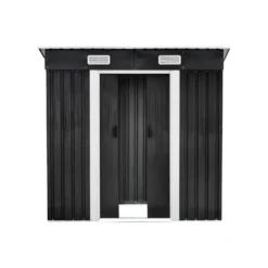 Tuinschuur MANSO - 183 cmx109 cmx170 cm - Antracietgrijs Metaal