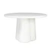 Tuintafel Rond Off White Eco Composiet - 120x120x77cm - Boaz