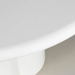 Tuintafel Rond Off White Eco Composiet - 120x120x77cm - Boaz