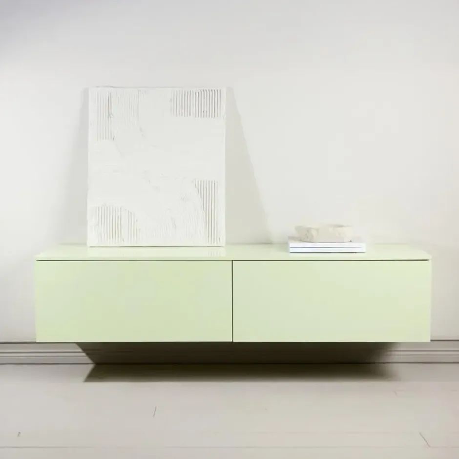 Tv-meubel Glanzend Lichtgroen - 160x45x35cm - Frihamn