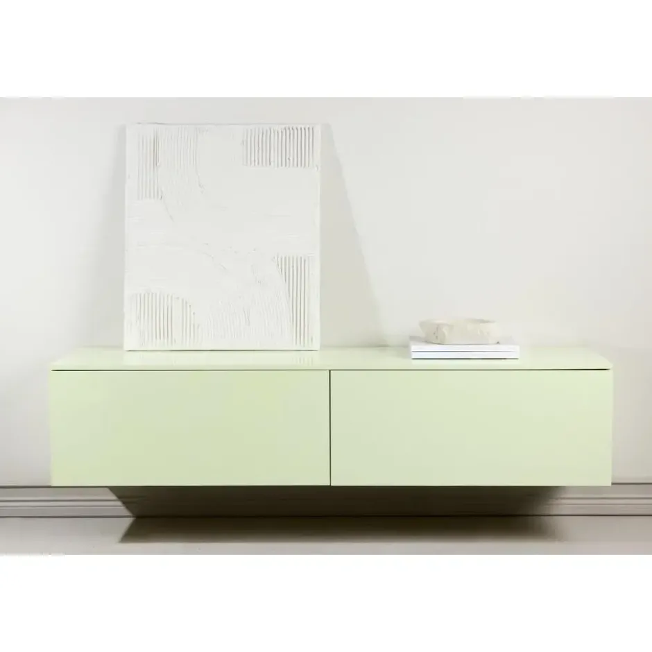 Tv-meubel Glanzend Lichtgroen - 160x45x35cm - Frihamn
