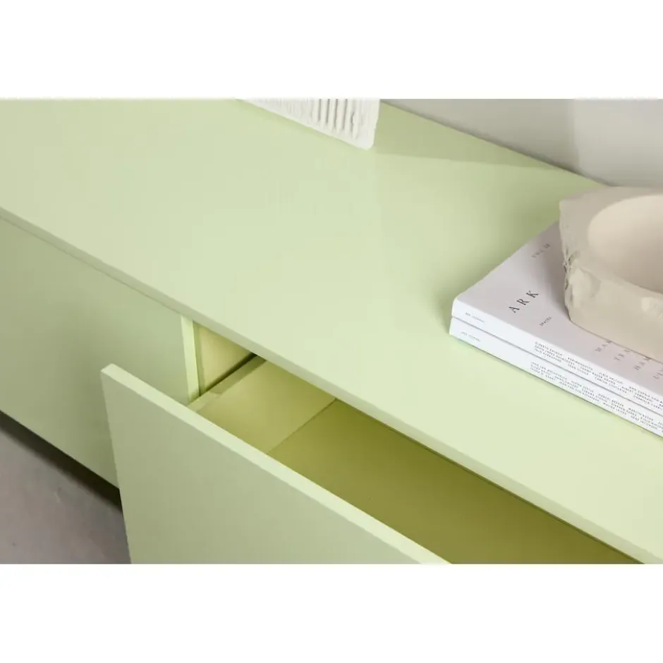 Tv-meubel Glanzend Lichtgroen - 160x45x35cm - Frihamn
