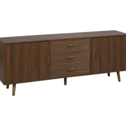 Tv-meubel Imre - walnootkleur - 66x176x40 cm