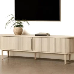 Tv-Meubel Licht Eikenhout - 180x40x55,6cm - Meta