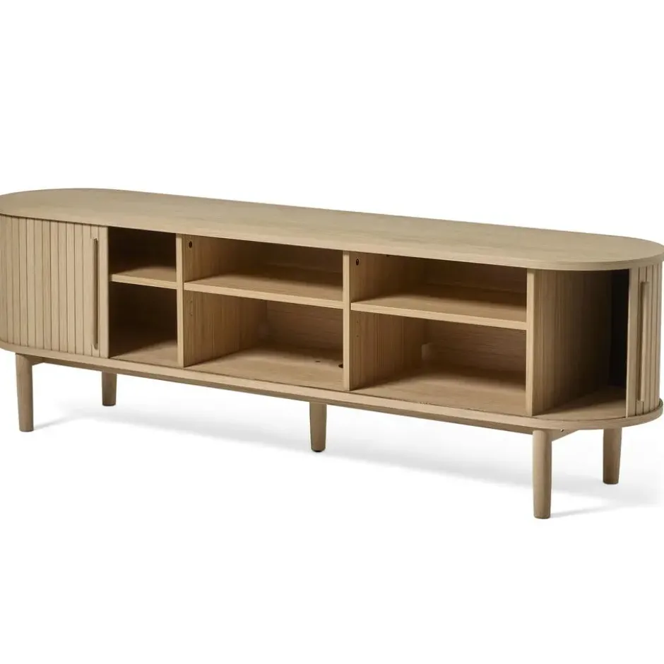 Tv-Meubel Licht Eikenhout - 180x40x55,6cm - Meta