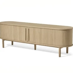 Tv-Meubel Licht Eikenhout - 180x40x55,6cm - Meta