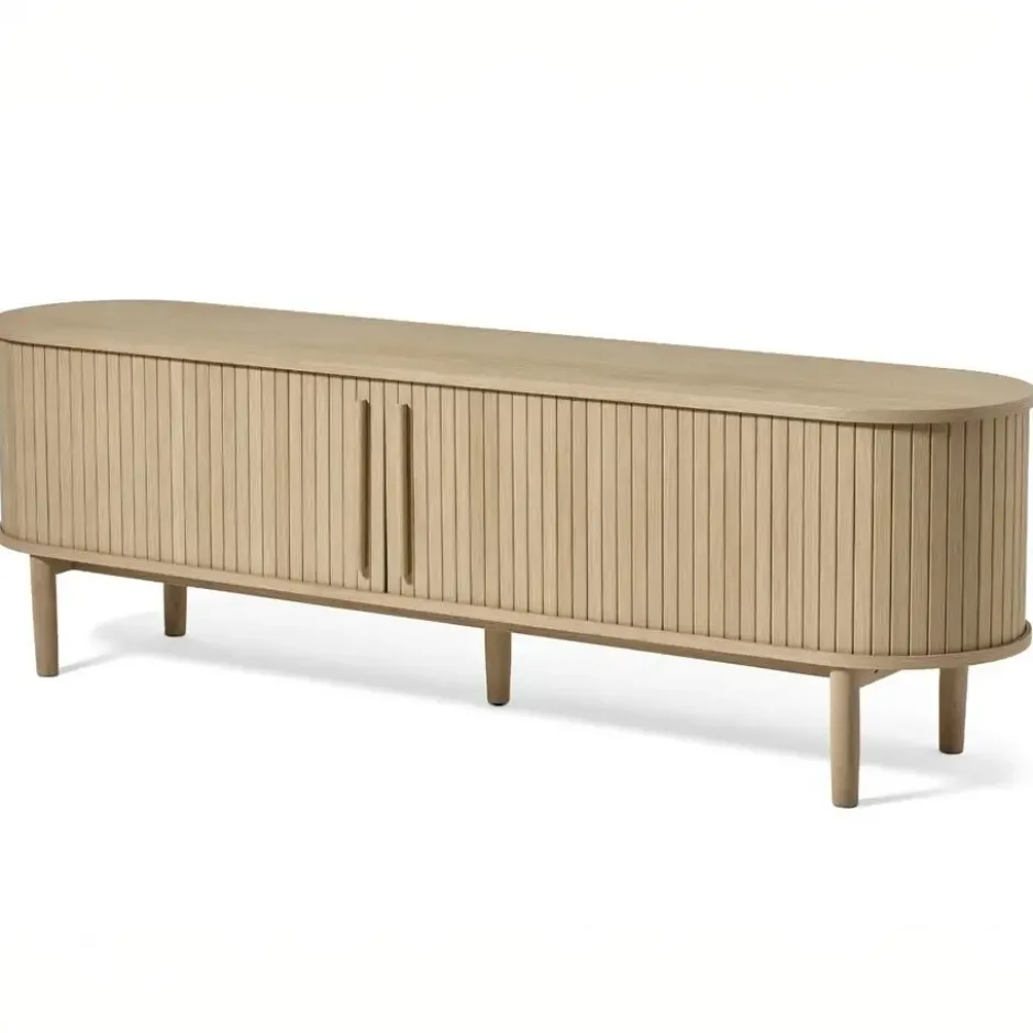 Tv-Meubel Licht Eikenhout - 180x40x55,6cm - Meta