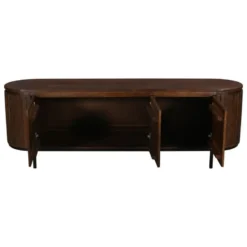 Tv-meubel Mangohout Donkerbruin - 170x45x57cm - 3 Deuren - Tora