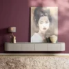 Tv-meubel Taupe Hout - 240x35x30cm - Excellent
