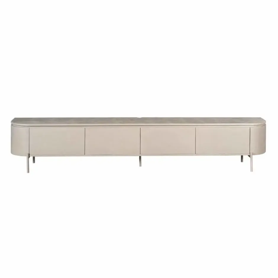 Tv-meubel Taupe Hout - 240x35x30cm - Excellent
