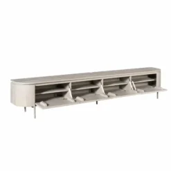 Tv-meubel Taupe Hout - 240x35x30cm - Excellent