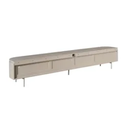 Tv-meubel Taupe Hout - 240x35x30cm - Excellent