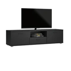 Tv-meubel Zwart - 150x40x40cm - Media