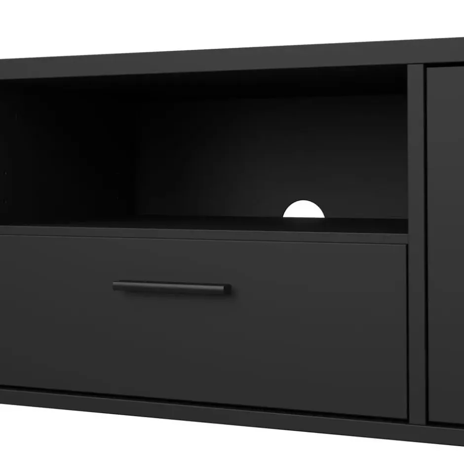 Tv-meubel Zwart - 150x40x40cm - Media