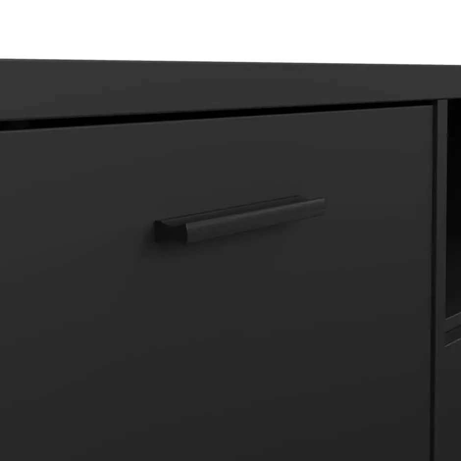 Tv-meubel Zwart - 150x40x40cm - Media