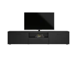 Tv-meubel Zwart - 180x40x40cm - Media