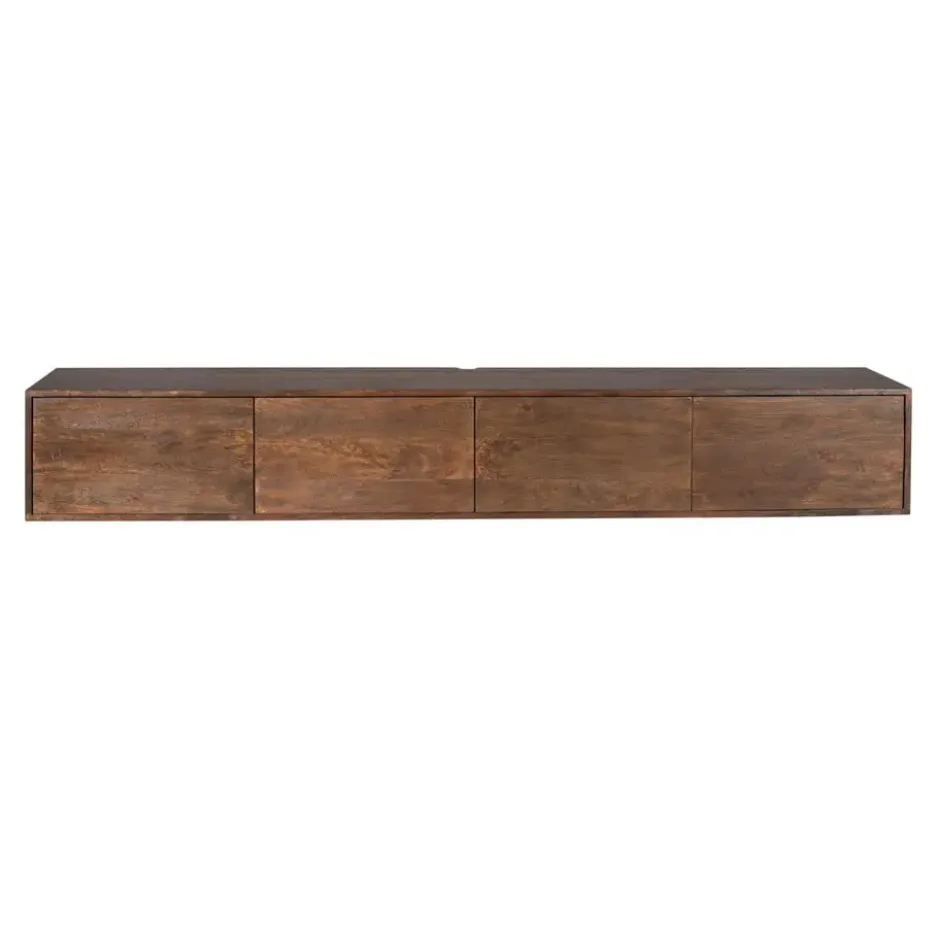 Tv-meubel Zwevend Bruin Hout - 240x35x30cm - Vision