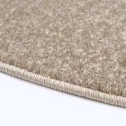 Uni Effen Rond Vloerkleed Laagpolig Beige - 200 CM Ø