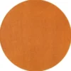Uni Effen Rond Vloerkleed Laagpolig Oranje - 200 CM Ø