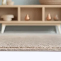 Uni Effen Vloerkleed Laagpolig Beige - 120x170 CM