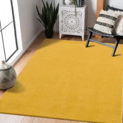 Uni Effen Vloerkleed Laagpolig Geel - 160x230 CM