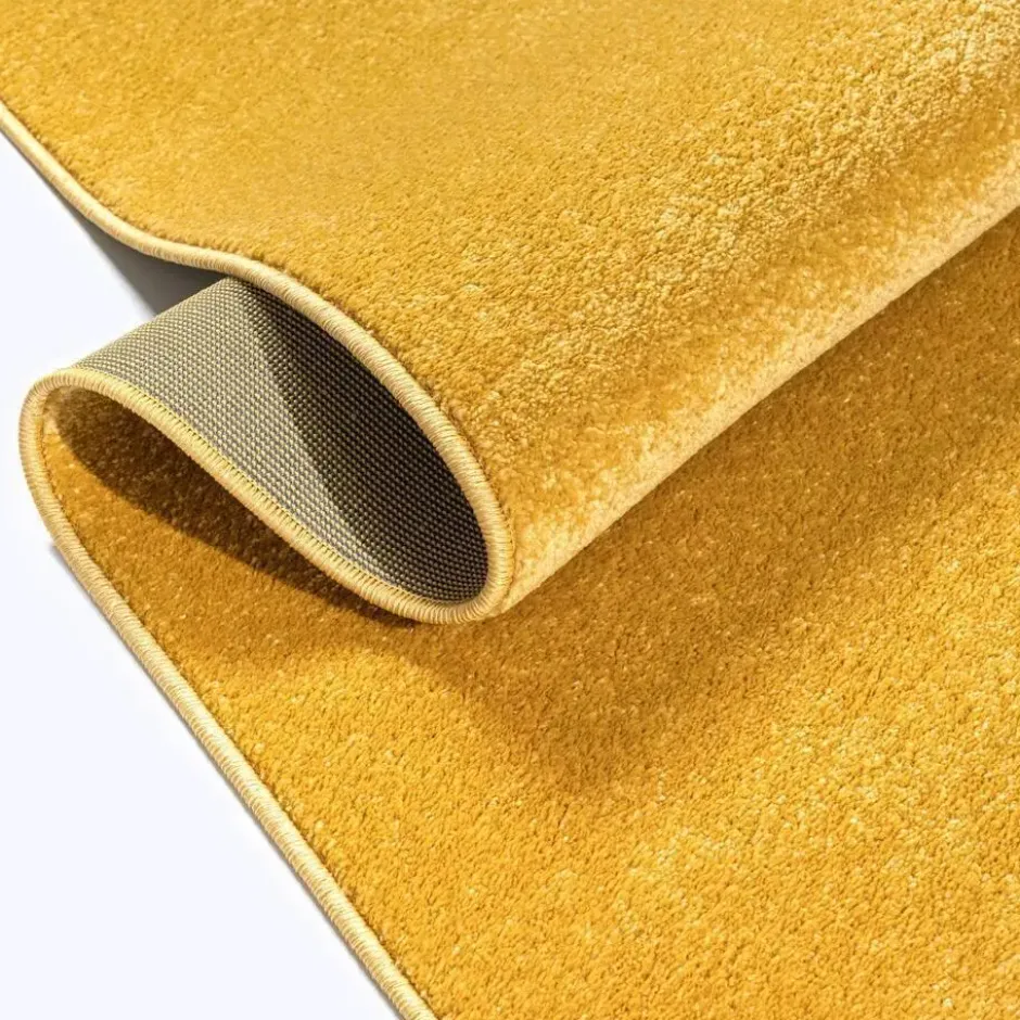 Uni Effen Vloerkleed Laagpolig Geel - 160x230 CM