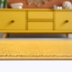 Uni Effen Vloerkleed Laagpolig Geel - 160x230 CM