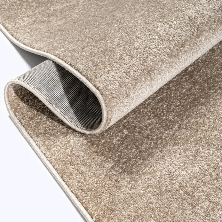 Uni Effen Vloerkleed Laagpolig Beige - 160x230 CM
