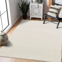 Uni Effen Vloerkleed Laagpolig Creme - 160x230 CM