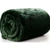 Unique Living Plaid-deken - fleece - smaragd groen - 130 x 180 cm